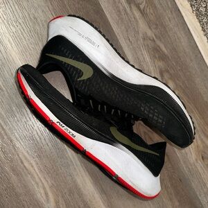Nike Black and White Zoom Pegasus 37 Running Shoes